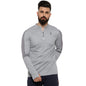Campus Sutra Mens Light Grey Full Sleeve Regular Fit T-Shirt for Active Wear |Zip Closure|T-Shirt Crafted with Comfort Fit and