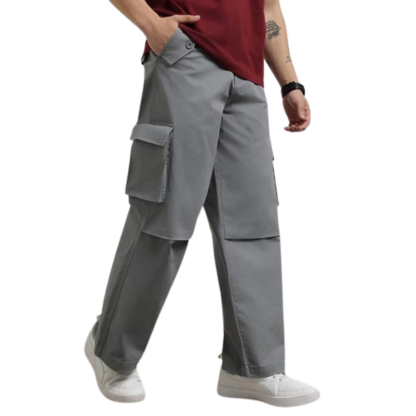 Nobero MenS Loose Casual Pants (1M-Bwcp-R0002_Eiffel Tower
