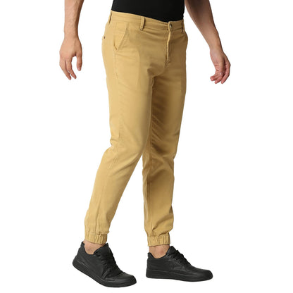Thomas Scott Mens Solid Regular Fit Trouser Khaki