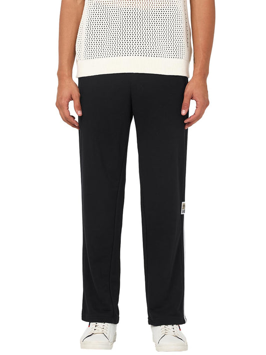 Bewakoof Mens Side Panel Oversized Fit Terry Trackpants_664122_Black_XL