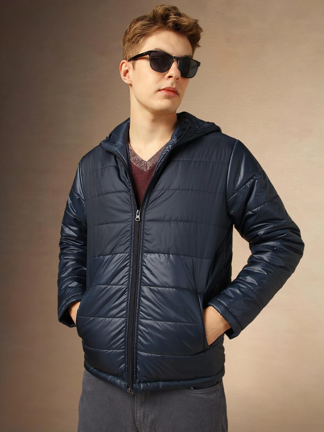 Dennis Lingo Men Regular Fit Polyester Full Sleeves Solid Jackets