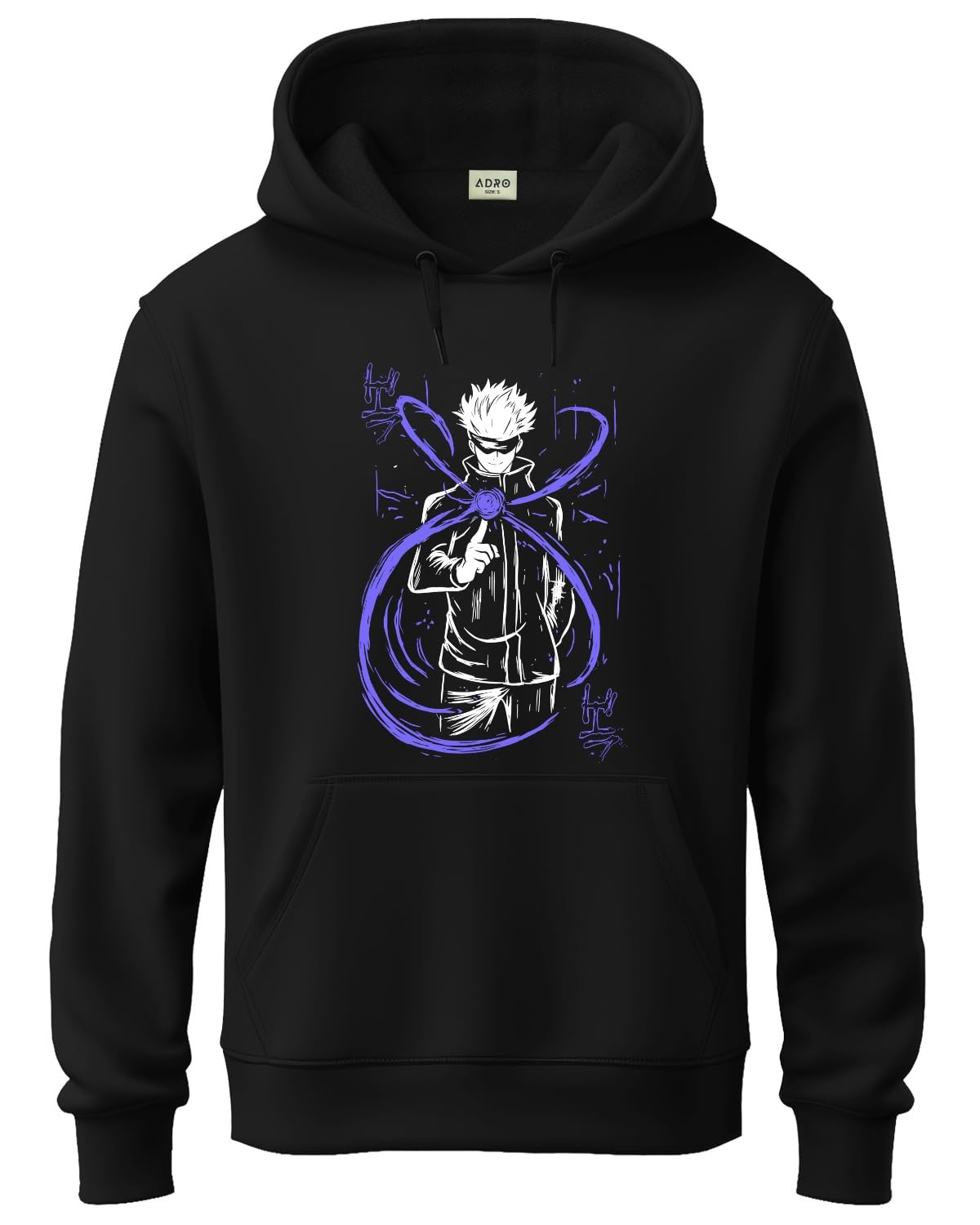 ADRO Hoodies for Men | Printed Hoodie for Men | Cotton Hoodie | Luffy Hoodie Gear 5 | Sweatshirt for Men | Anime Hoodie | H24-AN