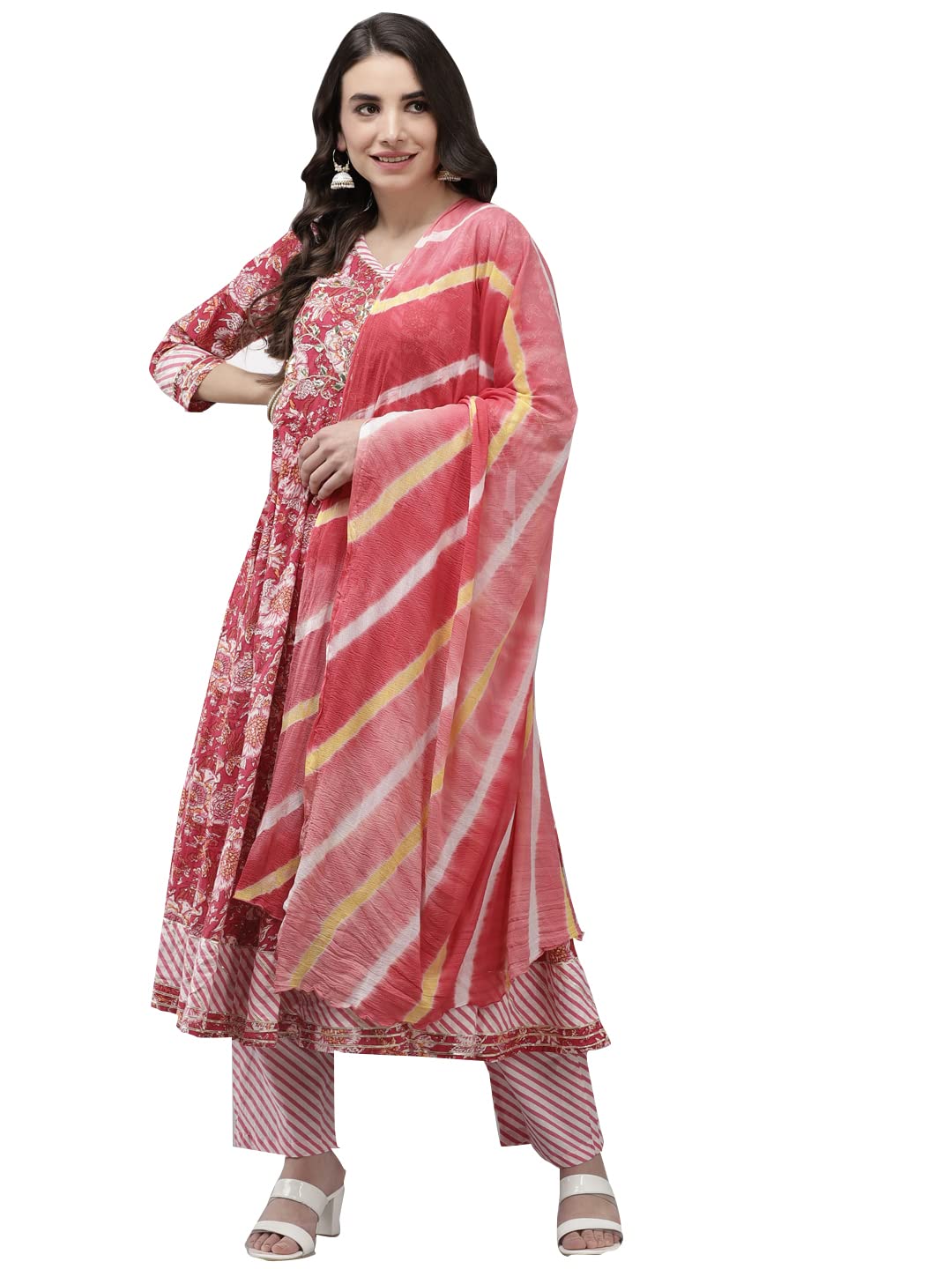 ishin Cotton Blend Women Salwar Suit Set