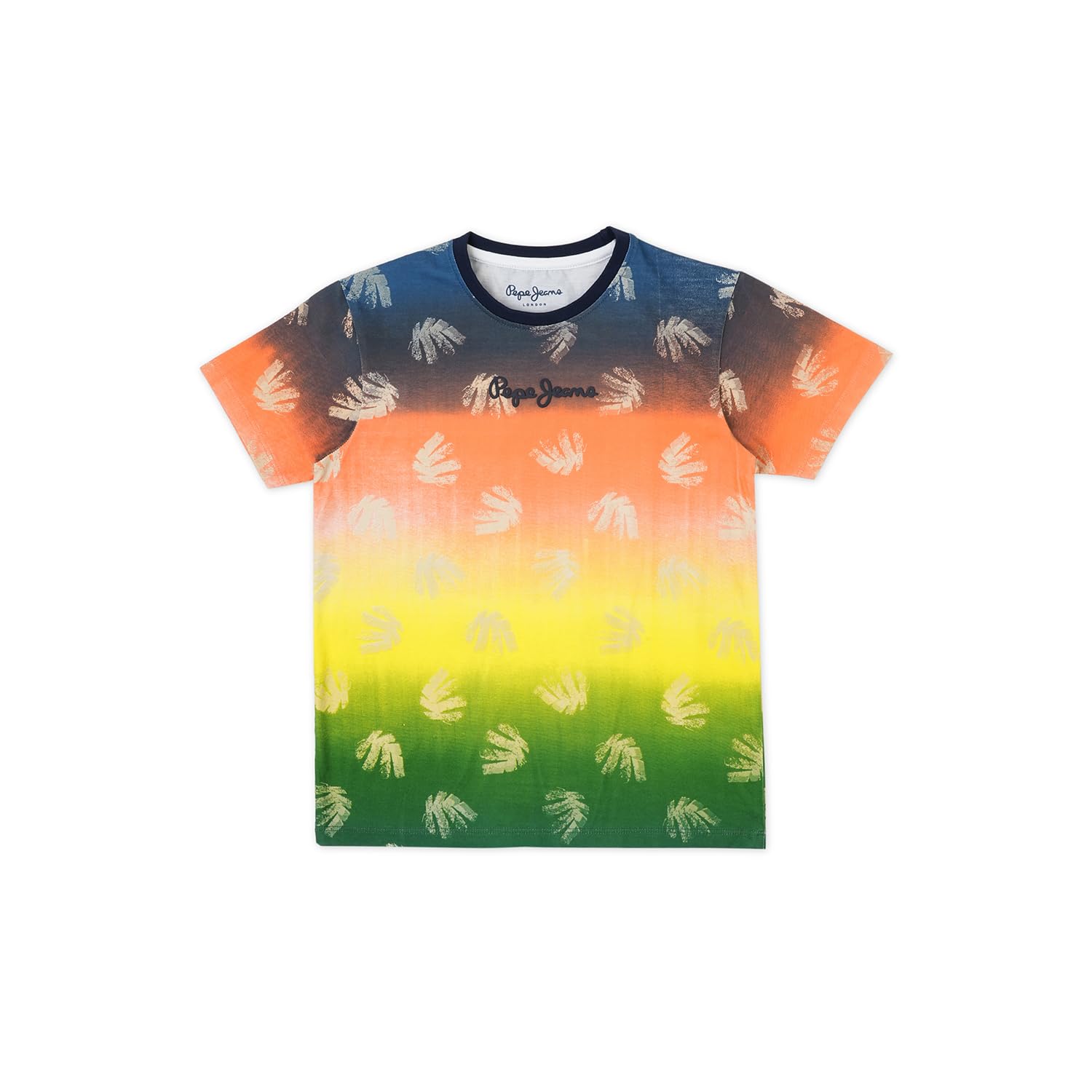 Pepe Jeans BoyS Regular Fit T-Shirt (Pb503873_Ocean Blue_Multicolour