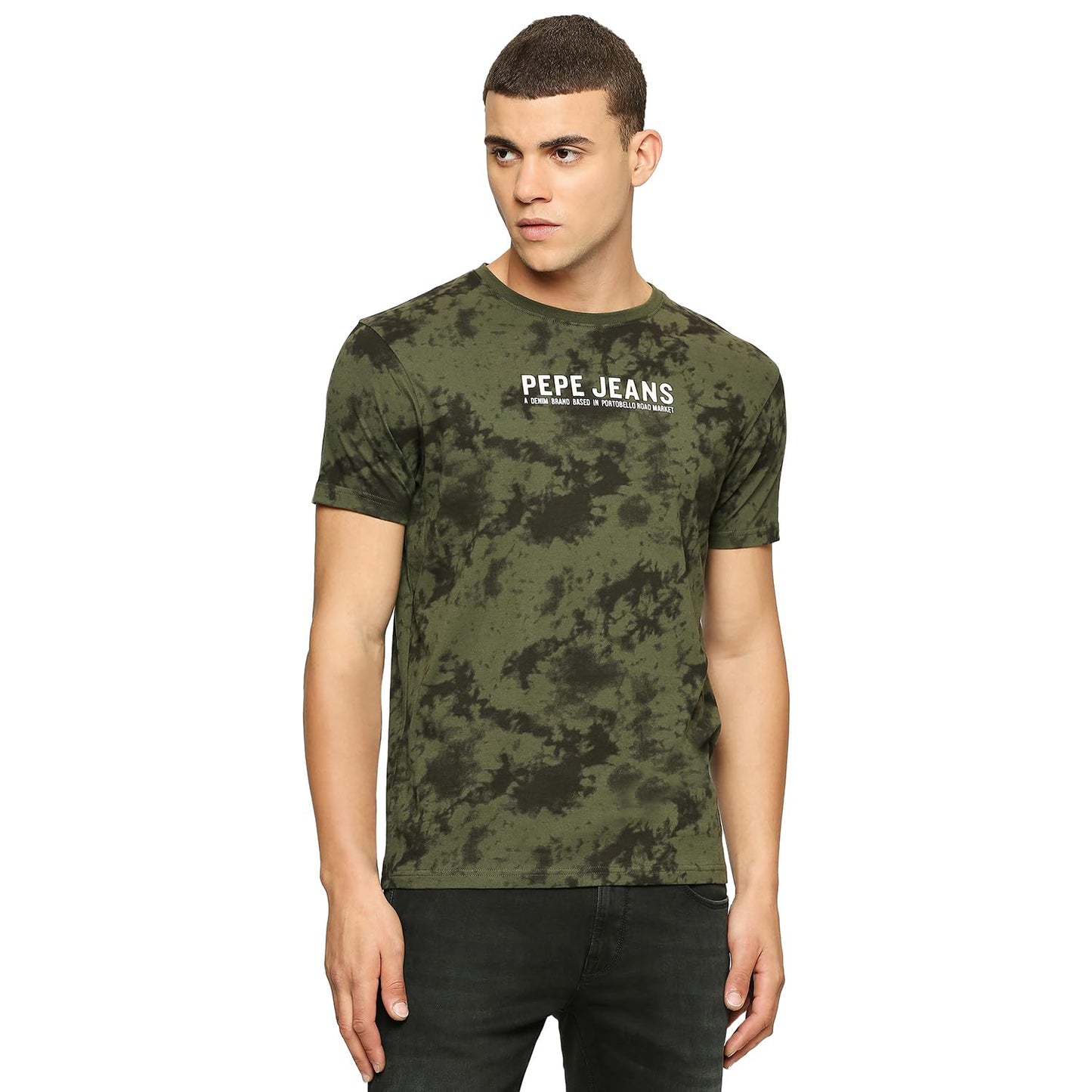 Olive Tie-Dye Short Sleeved T-Shirt