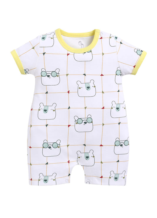 BabyGo Baby Half Sleeve Rompers 100% Cotton Rompers for New Born Baby Boys|Daily Suits for Baby Boys