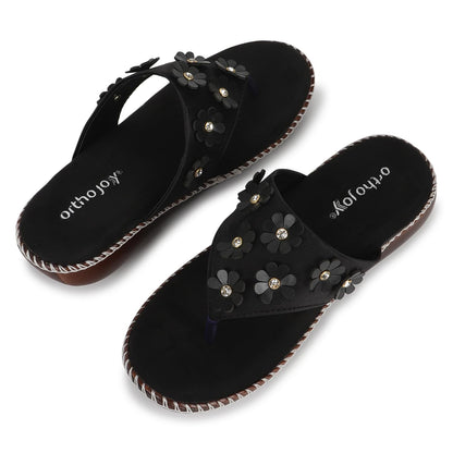 Ortho Joy Doctor Fancy Footwear For Women || Orthopedic WomenS Fancy Slipper/Sandal For Women