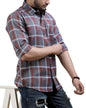 Noble Monk MenS Regular Fit Shirt | Checkered | Full Sleeves | Casual Shirt For Men
