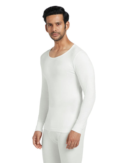 XYXX Mens Thermal Vest | Antibacterial, Skin Friendly with Superior Heat Retention | Slim Fit Full Sleeve Solid Alpine IntelliH