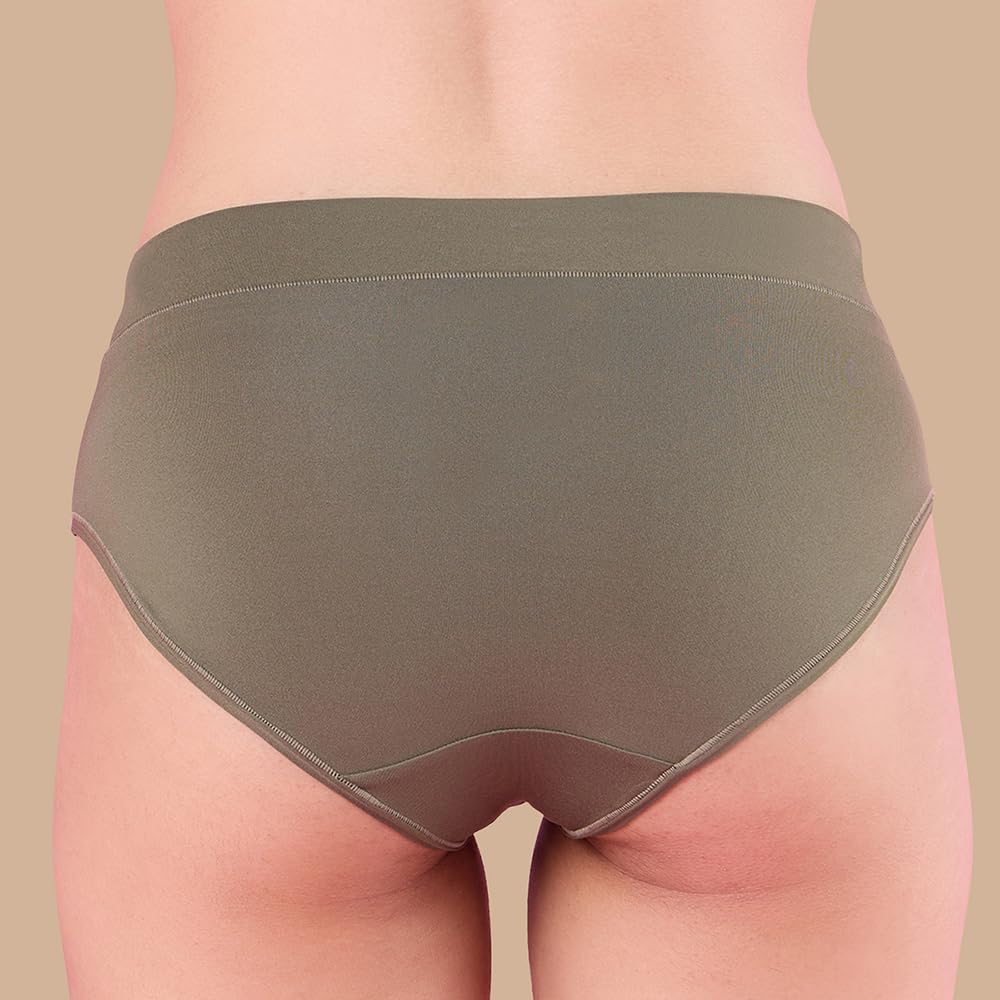 Nykd (Nyp342 Nylon Stretchable Hipster Panty Underwear For Women | Ultra-Soft Fabric With Mid Waist Full Coverage & Smooth Elast
