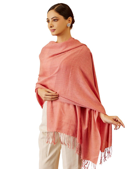 Pashmoda Women Rahmat Fine Wool Melange Stole (Size 28x80 Inches)