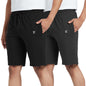 XYXX Mens Cotton Rich Shorts - Relaxed Fit Ace Loungewear with Antimicrobial Finish, Superior Stretch, Zippered Pockets