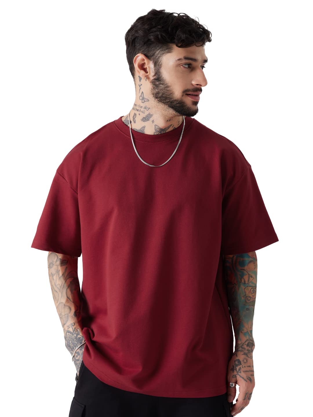 The Souled StoreSolids: Superhero RedOversized T-Shirts