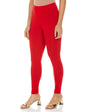 Premium Viscose Stretchable Ankle Length Leggings For Women Red