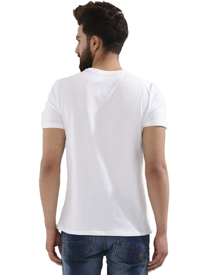ADRO Men's Regular Fit T-Shirt (RNR-M-USA-WH_White)