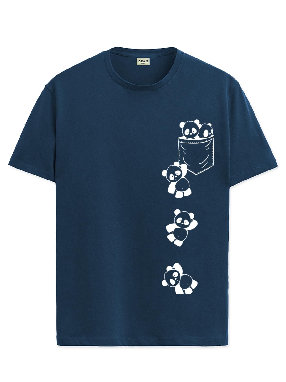 ADRO Tshirt for Men | Printed T Shirt for Men | 100% Cotton T-Shirt |Printed T Shirt | T-Shirts | RN24-POC