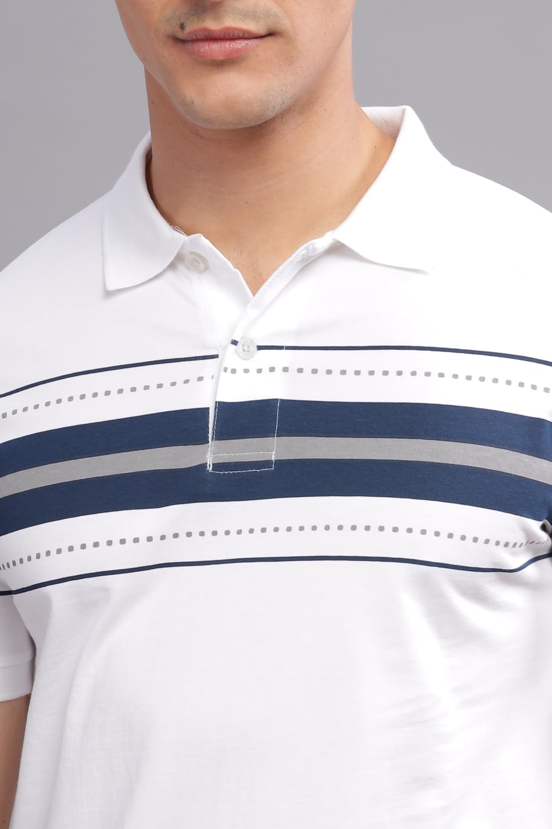 ADRO Regular Fit Polo T-Shirt for Men| Printed Polo T-Shirt | Cotton Polo T Shirt Also in Plus Size|Pnop24-L1-Whnbgr