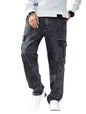 TAGAS Men Loose Fit Mens Flip Pocket Jeans || Mens Stylish Cotton Loose Fit Denim Cargo || Multi-Pocket Styling Pant|| (in, Num