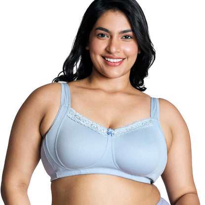 Nykd Super Support Everyday Cotton T-Shirt Push-Up Bra For Women Non Padded, Wirefree, Full Coverage (Everyday Pretty Lace Bra)
