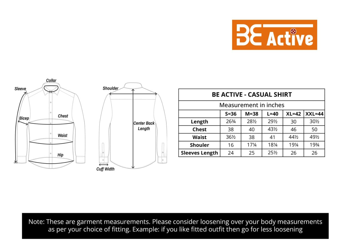 BE ACTIVE Mens Casual Linen Blend Ombre Faded Shirt || Casual Shirts for Men || Men Casual Shirt || Casual Wear Shirts (CPR0156