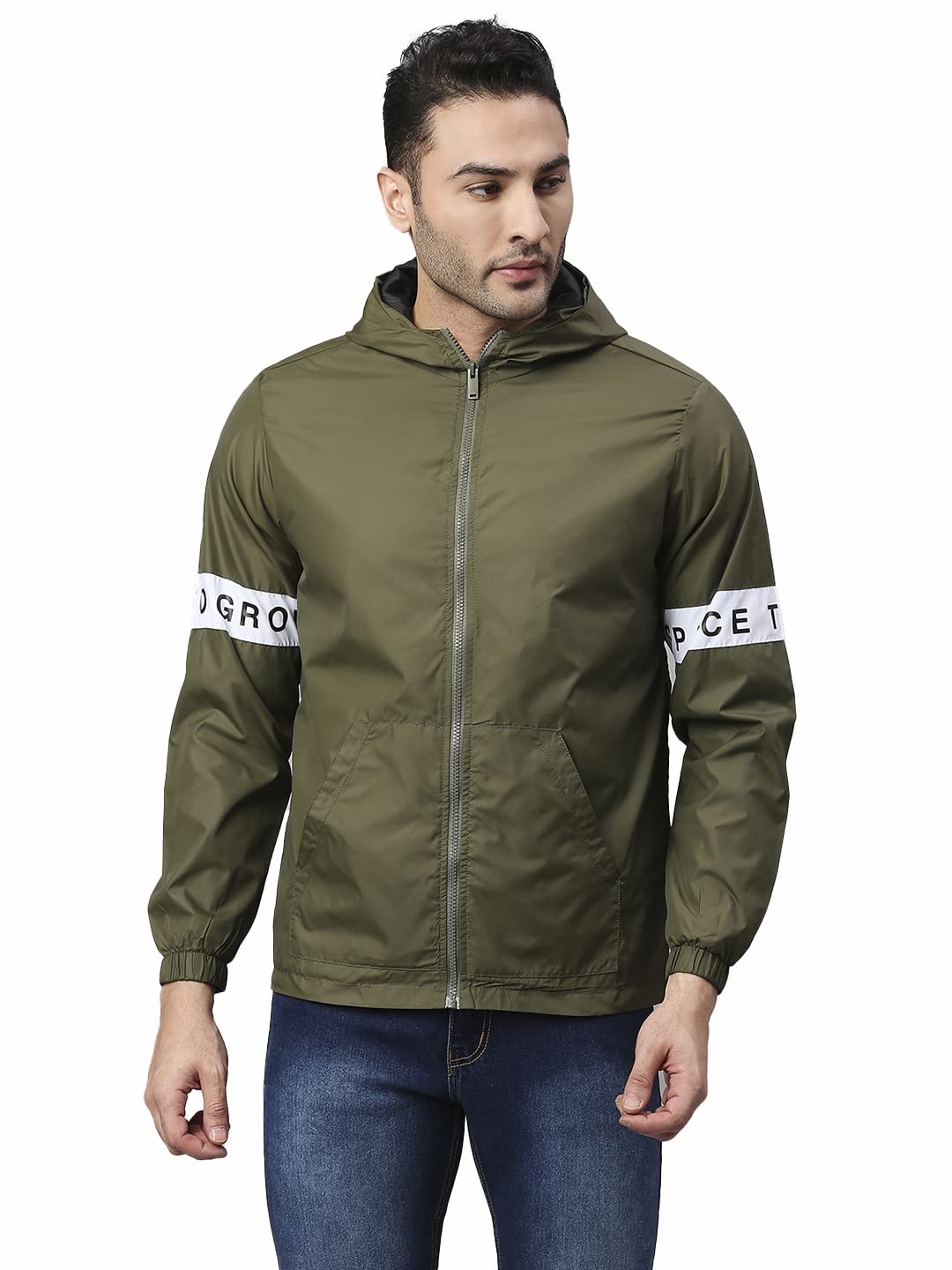 Dennis Lingo Polyester Regular Fit Full Sleeves MenS Panelled Shell Jacket With 2 Pockets - Lightweight Casual Winterwear For M