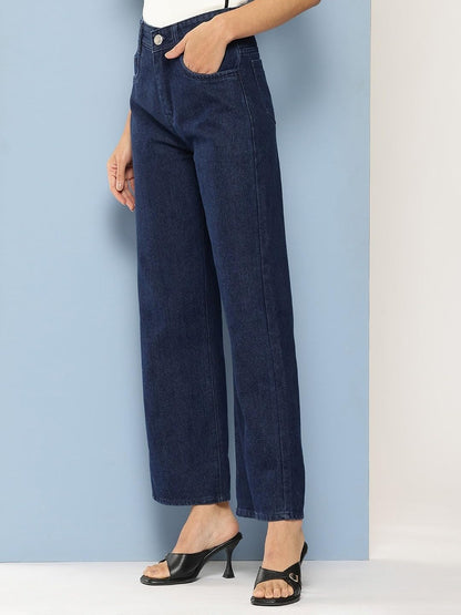 Aarika Girls Blue Colour Solid Denim Jeans-(9-14 Years)