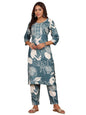 Varanga Women Round Neck Bold Print Kurta Set