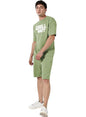 ELLITI Cotton Blend Casual Round Neck Printed T-Shirt and Shorts Set, Mens Pyjama Co-Ord Set, Sleepwear & Loungewear, Summer Ni