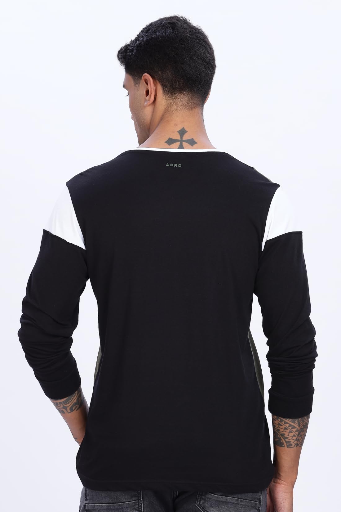 ADRO Men Full Sleeve T-Shirt | Soft Cotton Tshirt for Men|Casual Fashion Multi Color Full Sleeve Round Neck Tshirt for Men|FR24