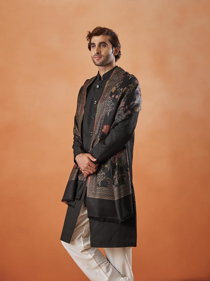 Pashmoda Men Shalimar Kaani Stole (Size 71x203 cm)