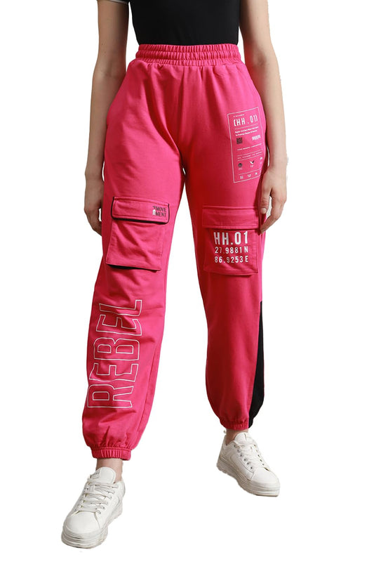 Hubberholme Women Pink Smart Casual Summer Cotton Regular Fit Solid Trousers_31