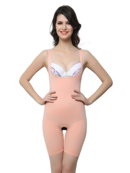 Clovia Womens Bodysuit (SW0002F16-Medium_Peach)