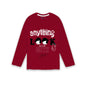Kyda Kids 100% Cotton Girls Full Sleeve Printed T-Shirt,Regular Fit Round Neck Tops (Pack Of 3) Brown