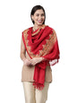 Pashmoda Women Ghazal Kashmiri Aari Embroidery Stole (Size: 71X203 CM)