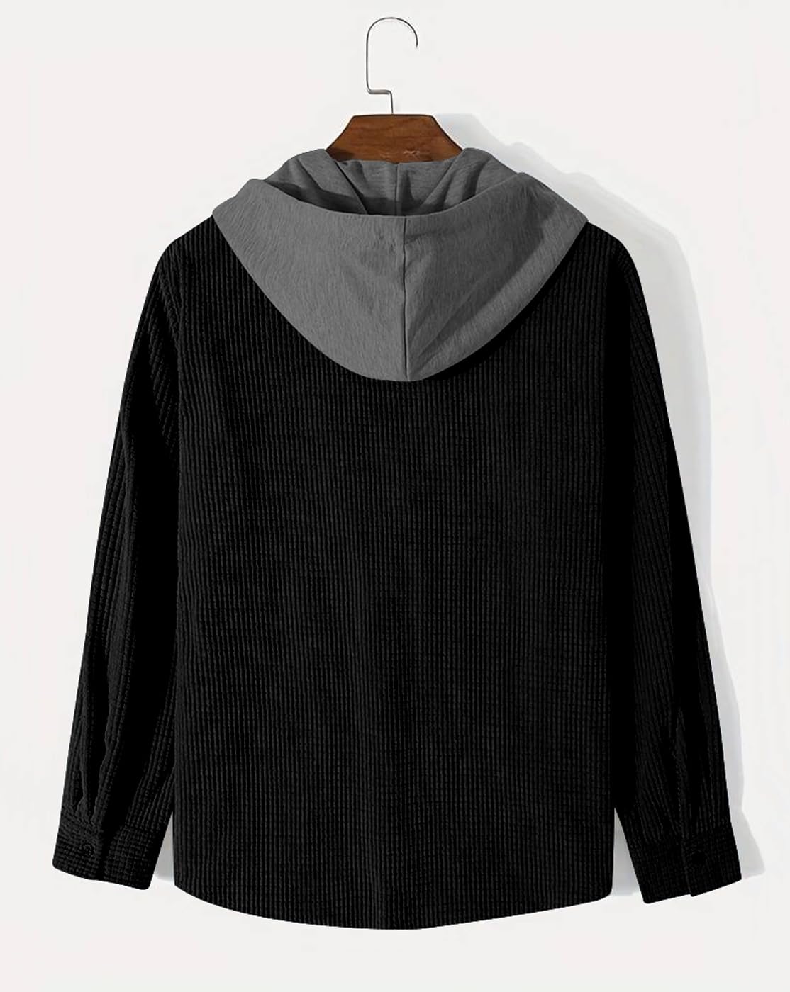 Noble Monk MenS Solid Regular Fit Shirt Black Cement Grey
