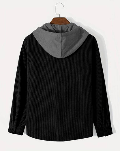 Noble Monk MenS Solid Regular Fit Shirt Black Cement Grey