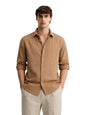 The Indian Garage Co Mens Slim Fit Textured Cutaway Collar Full Sleeves Resort Shirt