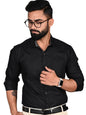 Tee Projekt Premium Plain Cotton Shirt for Men | Cotton Shirt | Casual Shirt | Solid Shirt | Full Sleeves | Formal Shirt (NS-ST1