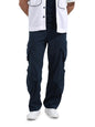 The Indian Garage Co Mens Baggy Mid-Rise Textured Cargo Pants