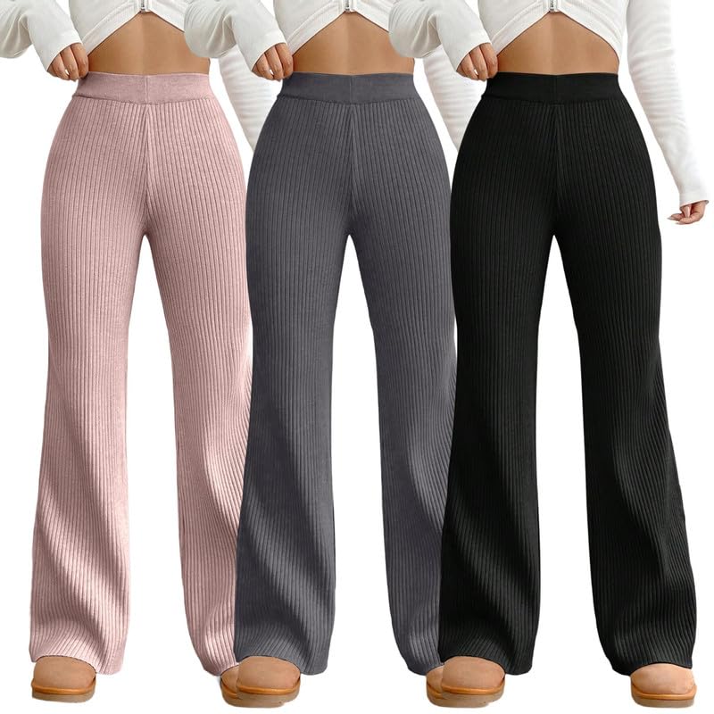 Tee Projekt Women Cotton Bleend Trouser l Loose Fit Trousers l Stylish Regular Fit Women Trouser (Pack of 3)