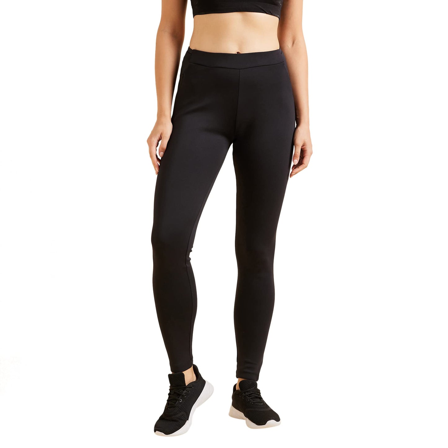 Sweet Dreams Womens Relaxed Casual Pants (LP-3908GV_Black