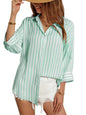 Indoprimo Striped Western Shirt For Women | Oversized Stylish Shirt Tops For Women