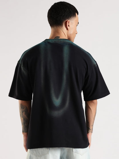 ADRO Trendy Oversized Baggy Fit Drop Shoulder Tshirt in Tie & Dye Style | French Terry Cotton Heavy Fabric Crew Neck T Shirt for