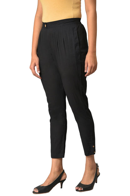 Aurelia Pure Cotton Strechable Trouser For Women | Ankle Length Trouser For Women | Pure Cotton Trouser For Women | Pants For Wo