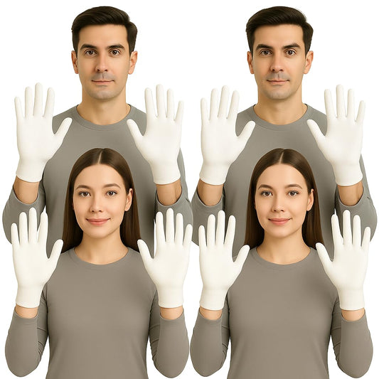 Weavers Villa Cotton Summer Glove for Men & Women | Anti-Slip UV Protection Hand Gloves | Outdoor Sun, Dust, Pollution Shield | 