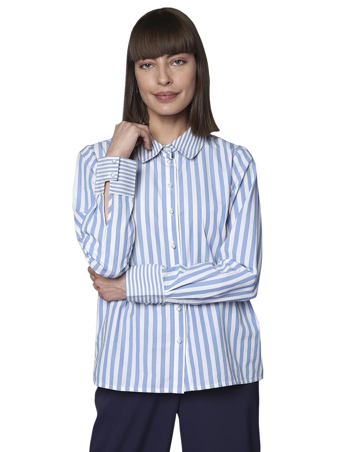 Vero Moda Regular Shirt (10297915_Forever Blue_S)