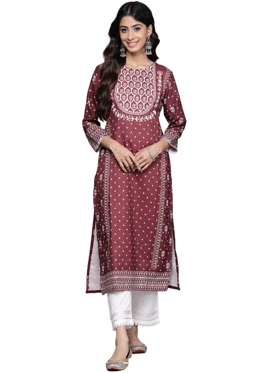 Varanga Women's Modal Solid Regular T-Shirt
