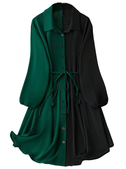 Om Sai Latest Creation Dresses For Women Colorblock One Piece Dress | Beach Wear Shirt Dress | WomenS Vacation Outfits | Wester