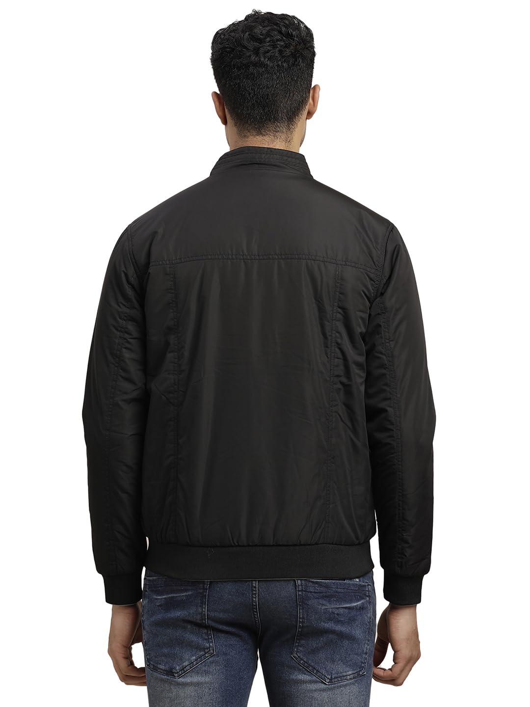 Turtle Men Polyster Solid Regular Fit Full Sleeve Black & Grey Reversible Windcheater Jacket