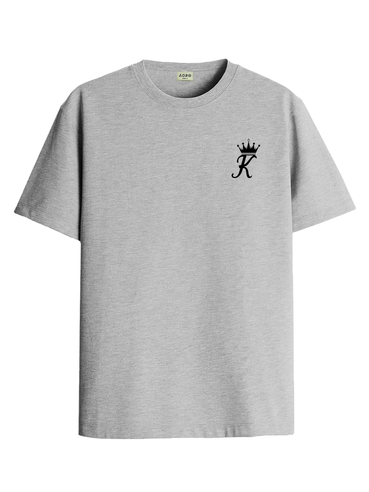 ADRO T-Shirts for MenChest Printed T-Shirt for MenCotton Tshirt for Men|RN24-STICK-KK-GR